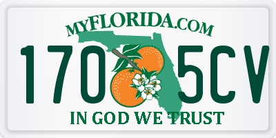 FL license plate 1705CV
