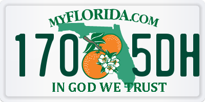 FL license plate 1705DH