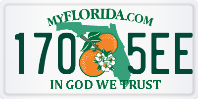 FL license plate 1705EE