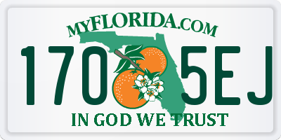 FL license plate 1705EJ