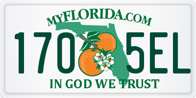 FL license plate 1705EL