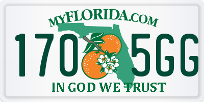 FL license plate 1705GG