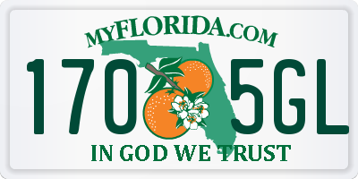 FL license plate 1705GL