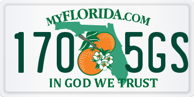 FL license plate 1705GS