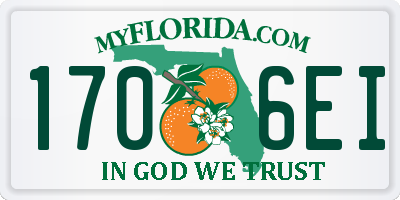 FL license plate 1706EI