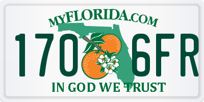 FL license plate 1706FR