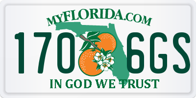 FL license plate 1706GS