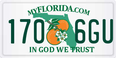 FL license plate 1706GU