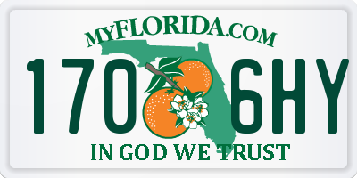 FL license plate 1706HY