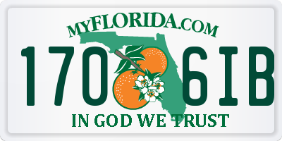 FL license plate 1706IB
