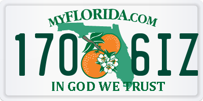 FL license plate 1706IZ