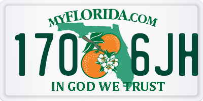 FL license plate 1706JH