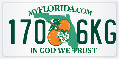 FL license plate 1706KG