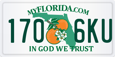 FL license plate 1706KU