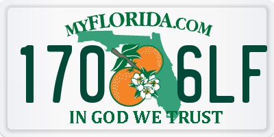 FL license plate 1706LF
