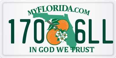 FL license plate 1706LL