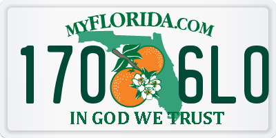 FL license plate 1706LO