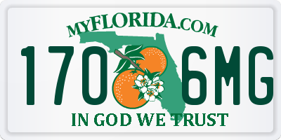 FL license plate 1706MG