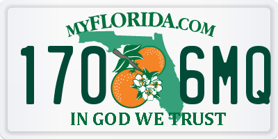 FL license plate 1706MQ