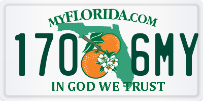 FL license plate 1706MY