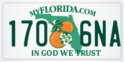 FL license plate 1706NA