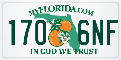 FL license plate 1706NF