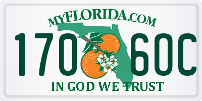 FL license plate 1706OC