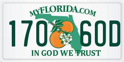 FL license plate 1706OD
