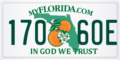 FL license plate 1706OE