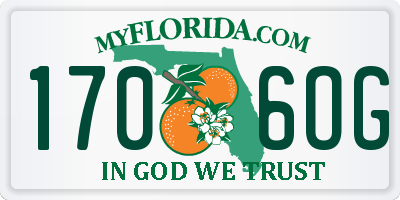 FL license plate 1706OG