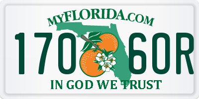 FL license plate 1706OR