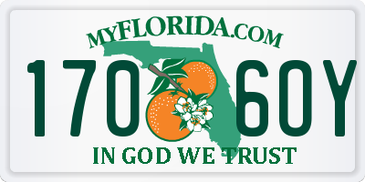 FL license plate 1706OY