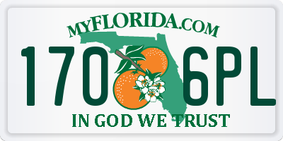 FL license plate 1706PL