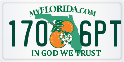 FL license plate 1706PT