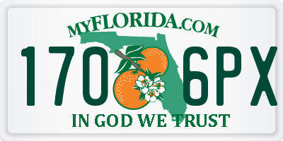 FL license plate 1706PX