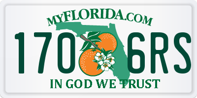 FL license plate 1706RS