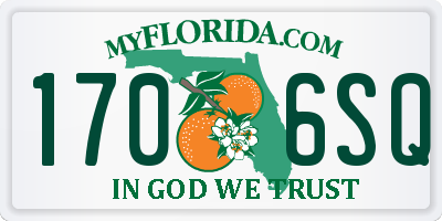 FL license plate 1706SQ