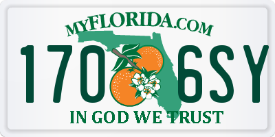 FL license plate 1706SY