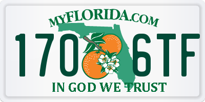 FL license plate 1706TF