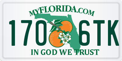FL license plate 1706TK