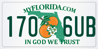 FL license plate 1706UB