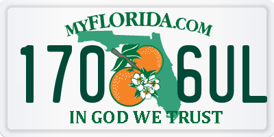 FL license plate 1706UL