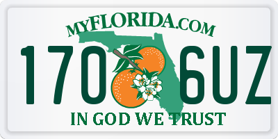 FL license plate 1706UZ