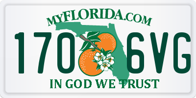 FL license plate 1706VG