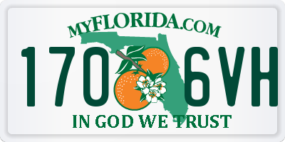 FL license plate 1706VH