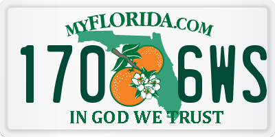 FL license plate 1706WS