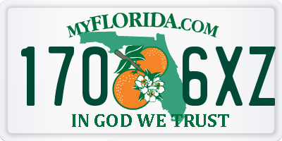 FL license plate 1706XZ