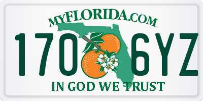 FL license plate 1706YZ