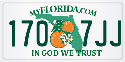 FL license plate 1707JJ