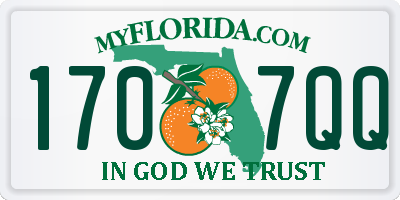 FL license plate 1707QQ